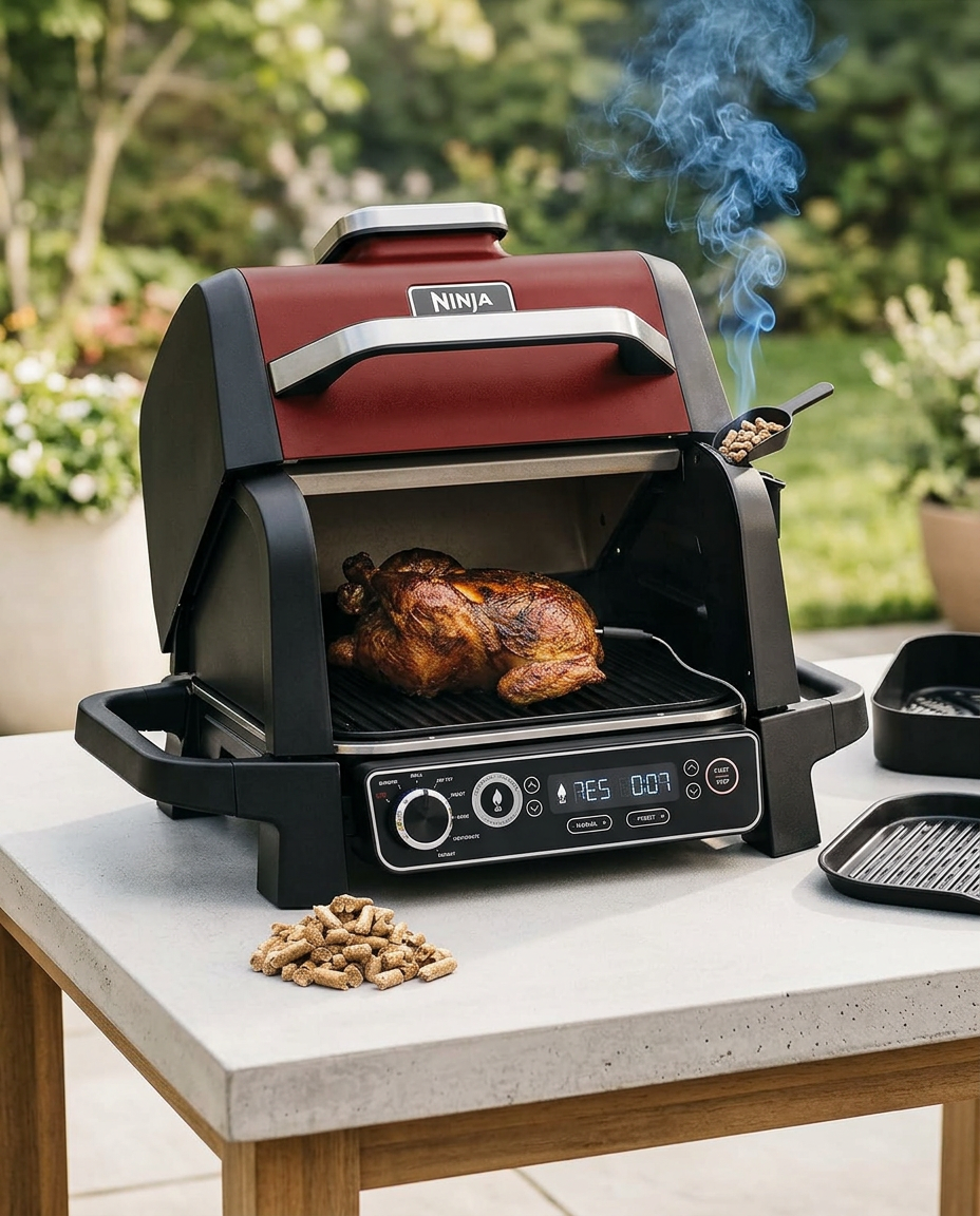 Ninja Woodfire Electric Outdoor BBQ Grill