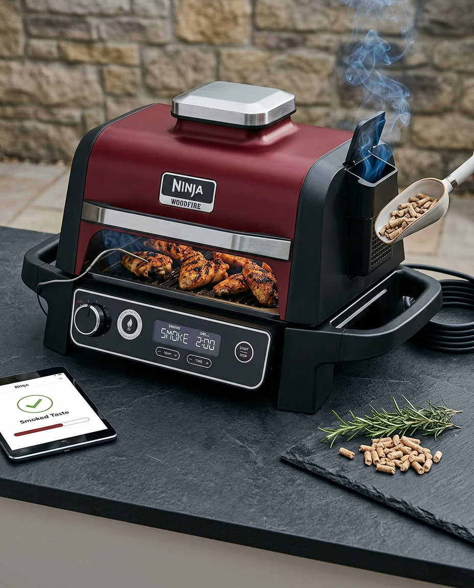 Ninja Woodfire Electric Outdoor BBQ Grill